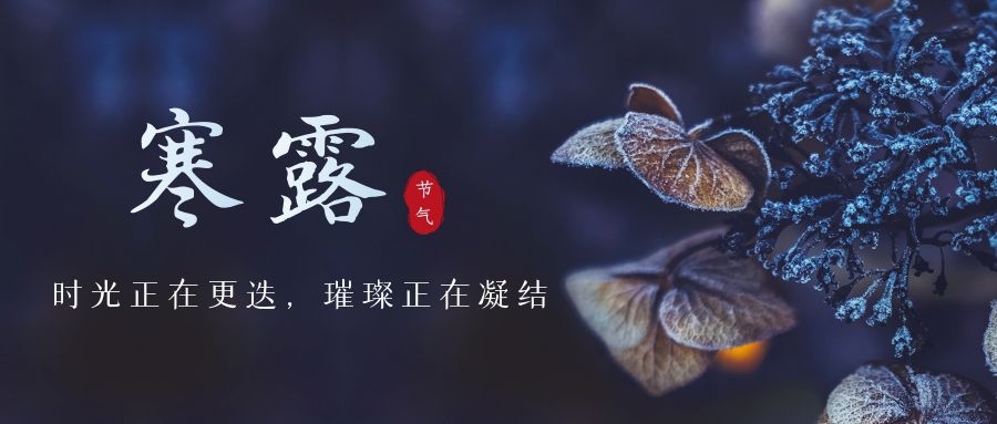 寒露 ▎時光更迭，璀璨正在凝結(jié)~