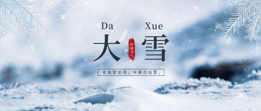 大雪 ▎雪落冬藏，將美好醞釀~